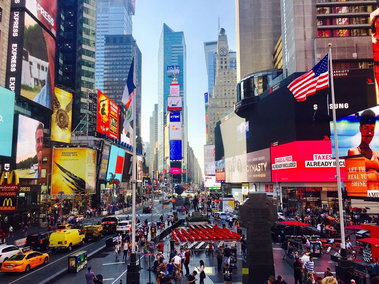 Times Square in the heart of Manhattan
